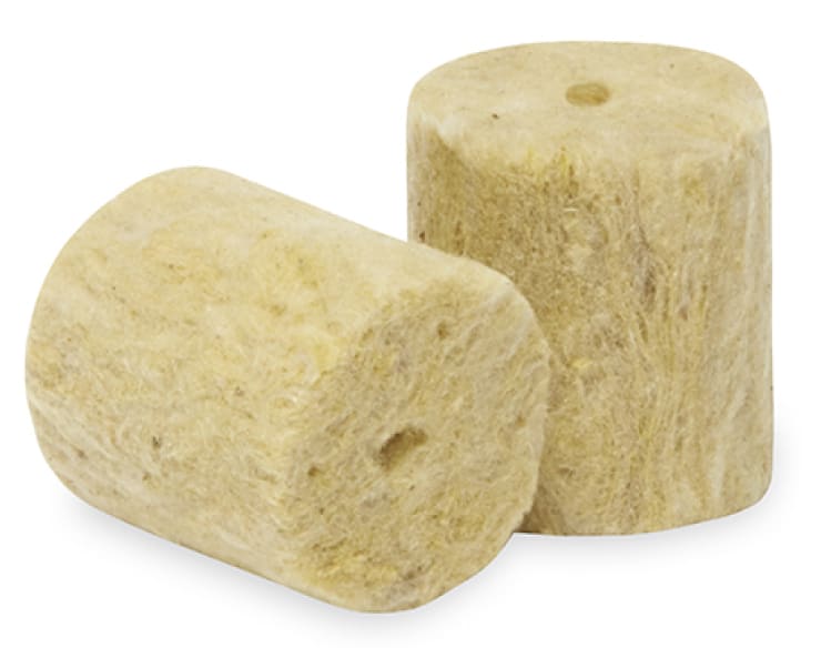 VidaWool Rockwool Round 1.5 Inch Propagation Plug, Case of 2000