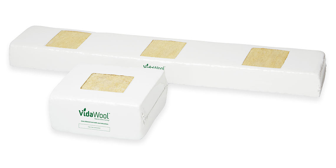 VidaWool Rockwool HC Slab with Hole, 4" (H) x 8" (W) x 9.5" (L)