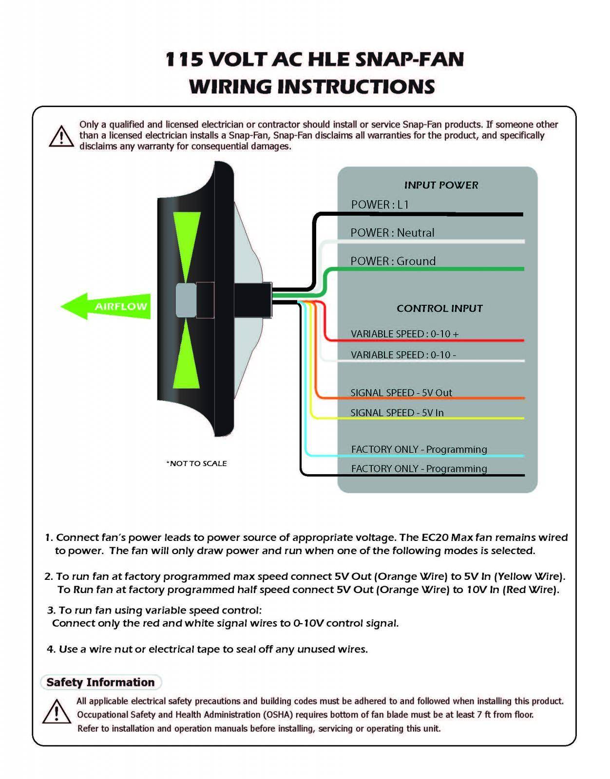 SNAP-Fan AC Powered - 20" Fan - HP