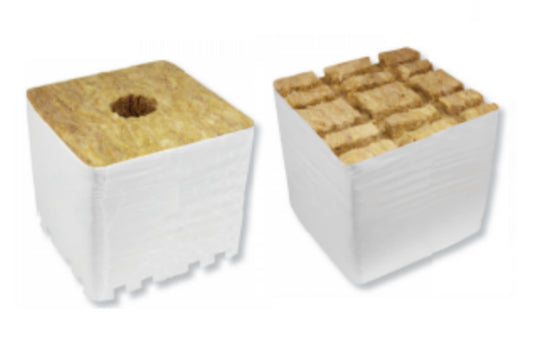 PURE SUBSTRATES® 6x6x6" Rockwool Grow Block