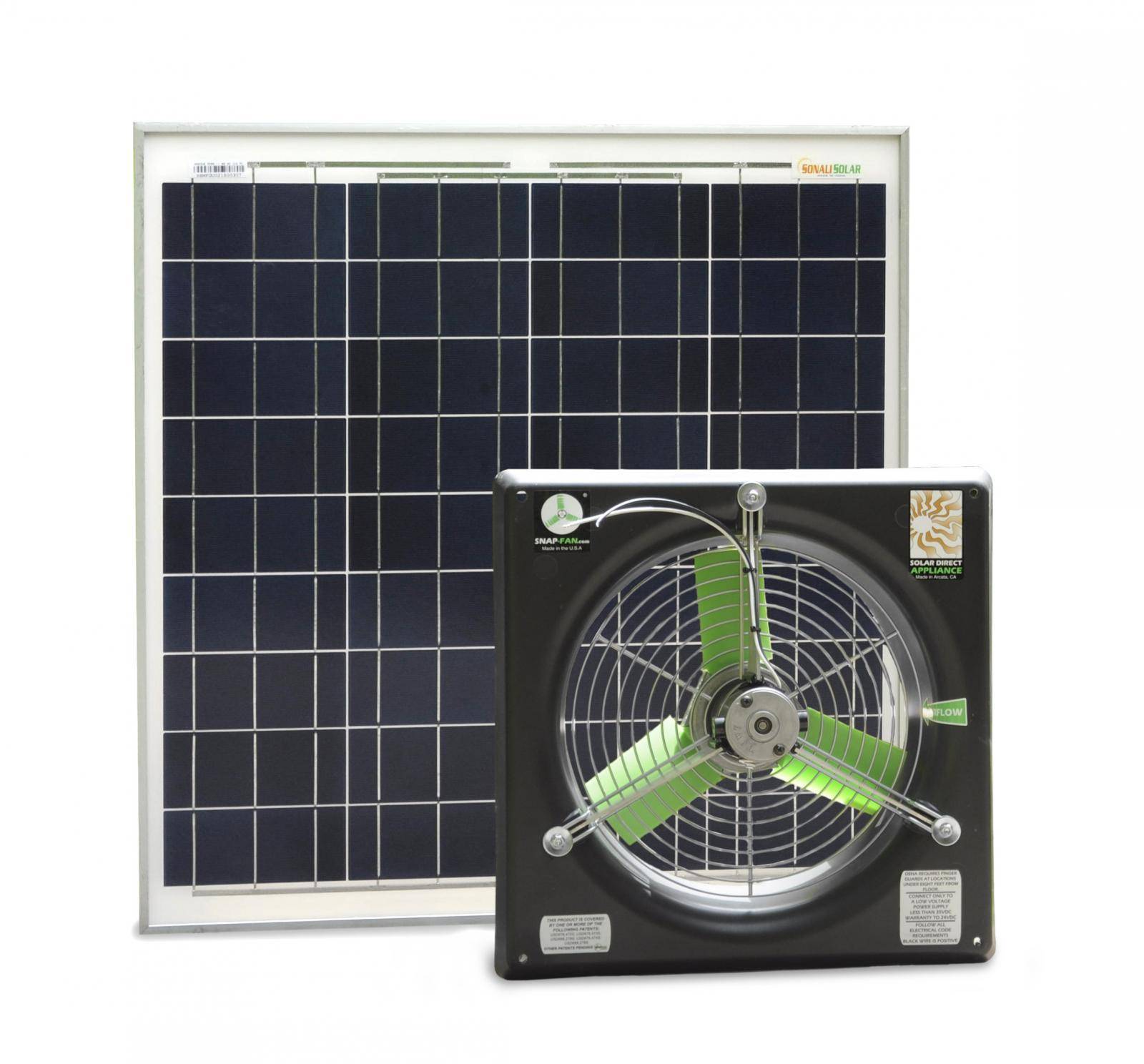 SNAP-Fan Solar/Battery DC - Brushless 12