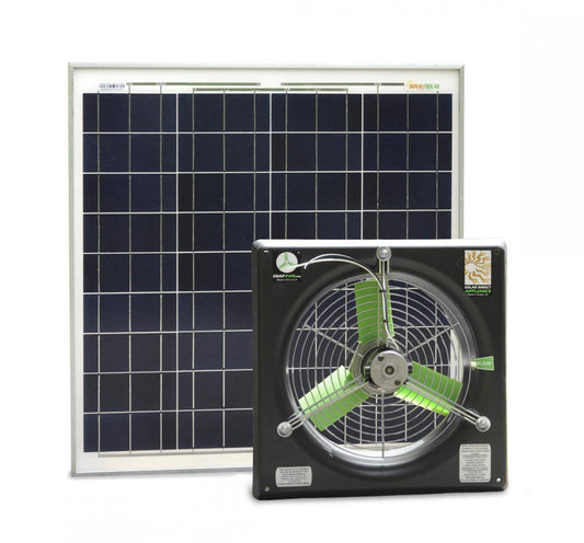 SNAP-Fan Solar/Battery DC -  Brushless 12" Fan Solar Kit