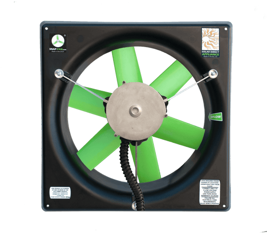 SNAP-Fan Solar/Battery DC -  Brushless 16" Fan - HP