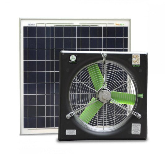 SNAP-Fan Solar/Battery DC -  Brushless 16" Fan Solar Kit