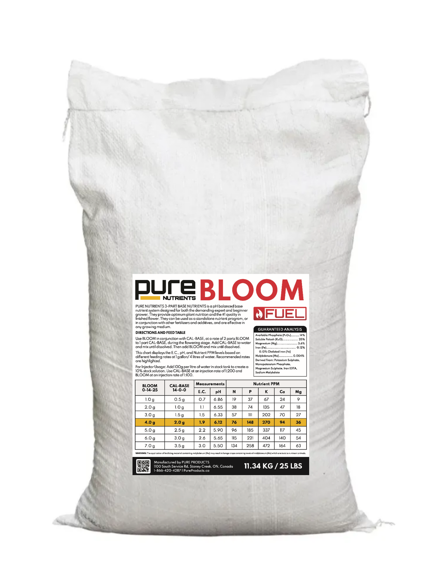 PURE FUEL Pro Line - BLOOM Formula 25LB