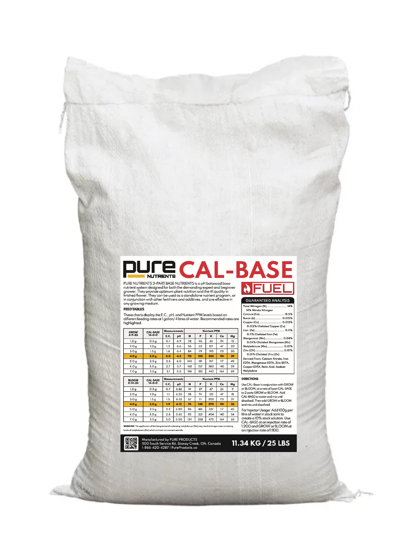 PURE FUEL Pro Line - CAL BASE Formula 25LB