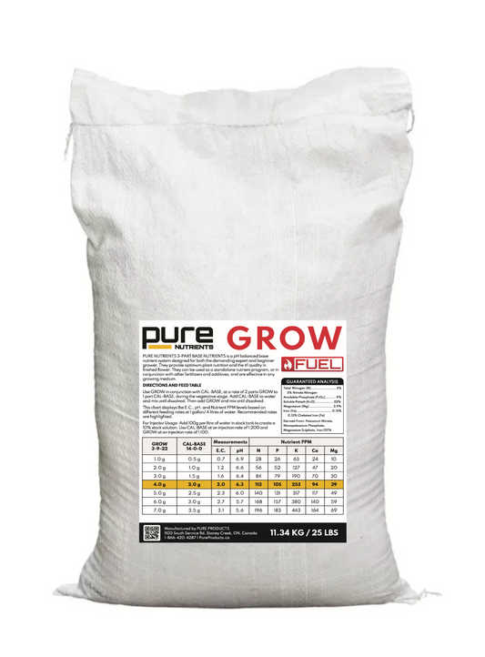 PURE FUEL Pro Line - GROW Formula 25LB