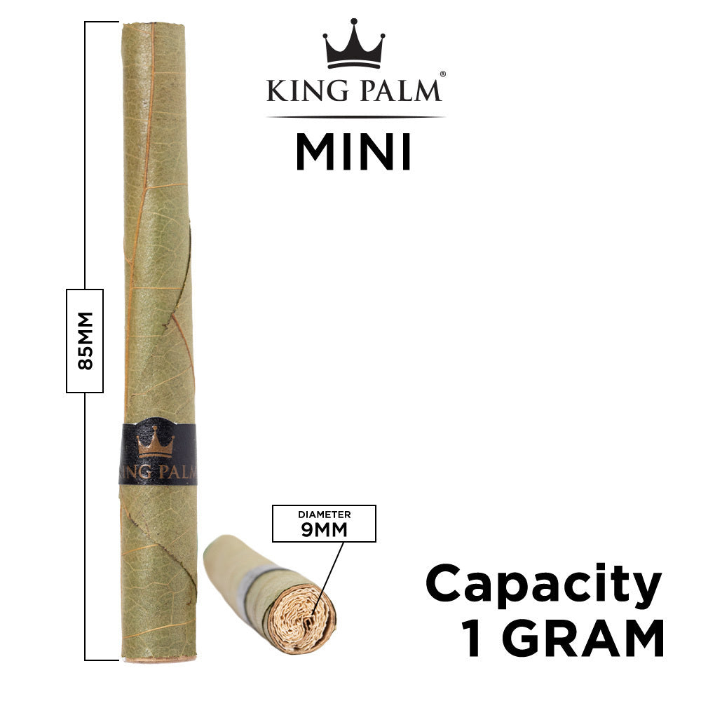 King Palm All-Natural Leaf Rolls - Minis (1 Gram)