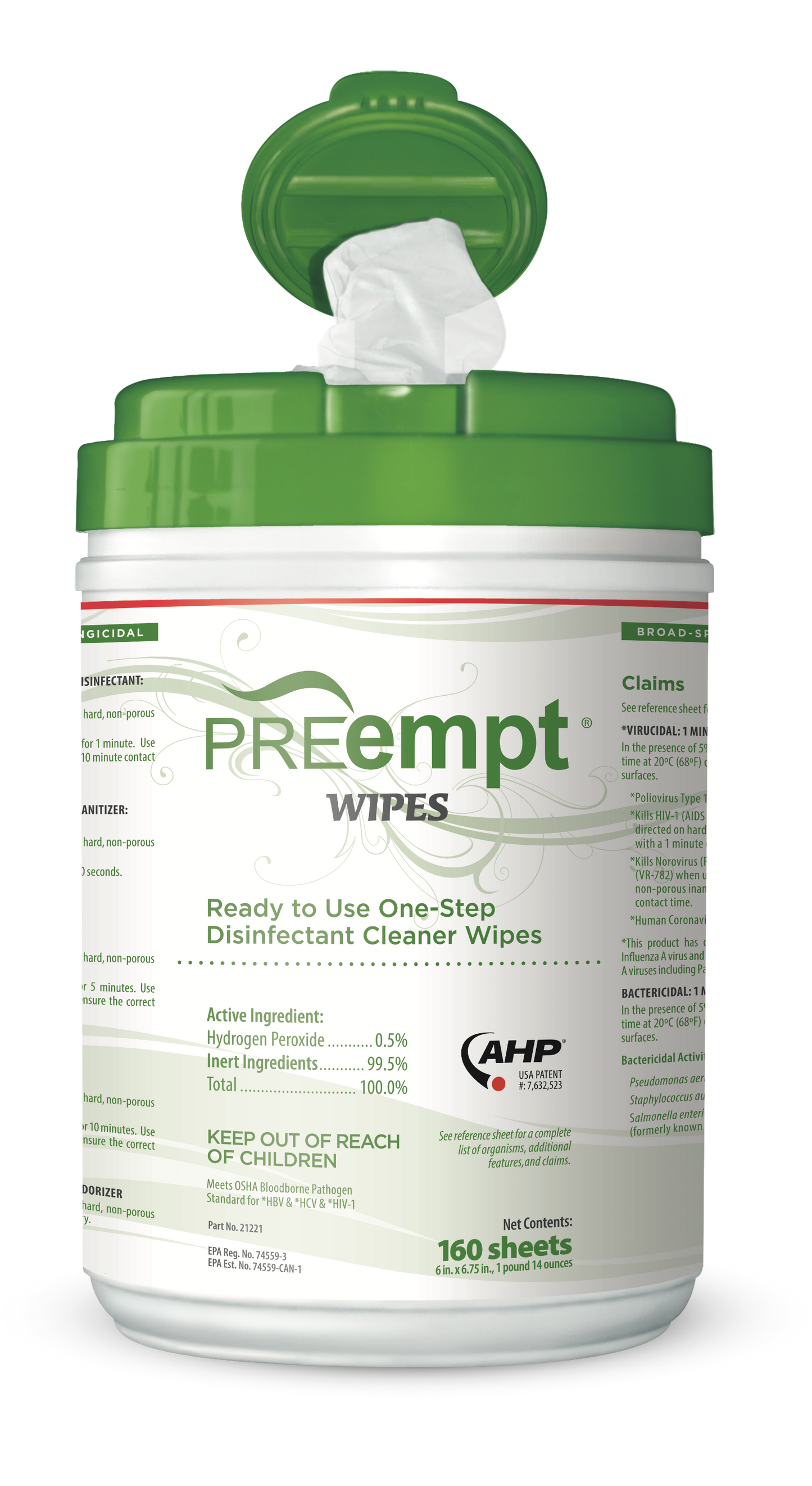 PREempt Ready To Use Wipes - (Case of 12)