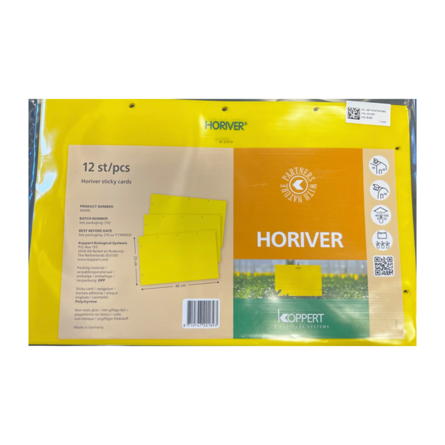 Koppert - Horiver Sticky Cards - Yellow 10 x 25cm (10/pk)